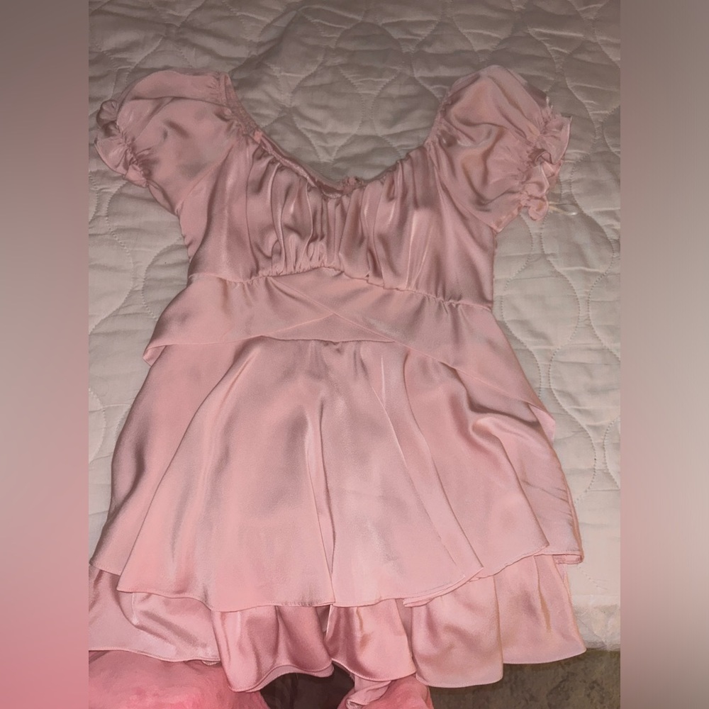 American Threads pink wrap romper